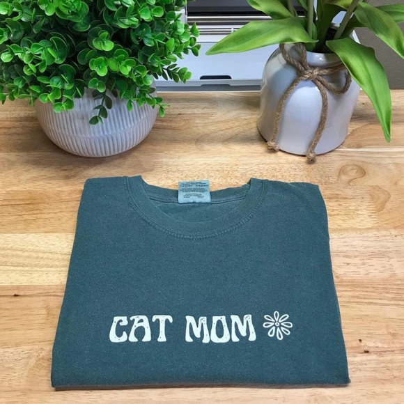 CAT MOM Unisex Adult 100% Cotton Crewneck T-Shirts - Various - Picture 6 of 10